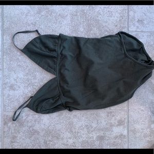 Olive green body suit